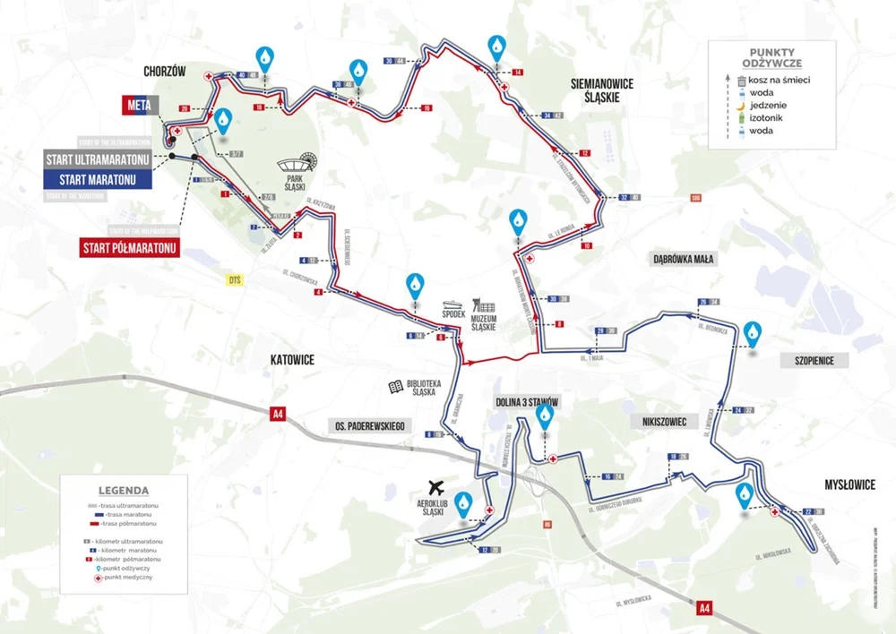 15. Silesia Marathon. Sprawdź utrudnienia w ruchu w Katowicach
