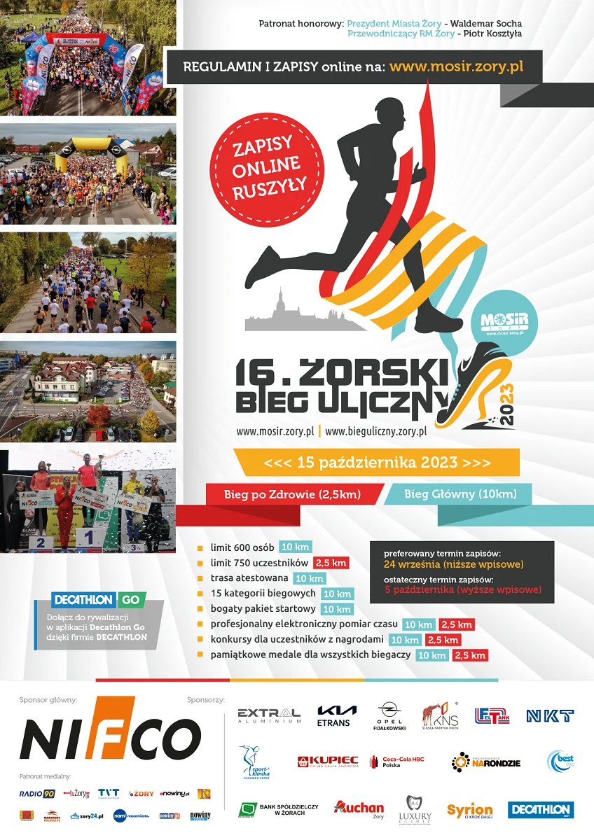 Weź udział w 16. Żorskim Biegu Ulicznym!