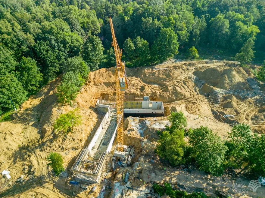 Park Śląski: Trwa budowa kąpieliska "Fala". Zobaczcie zdjęcia!