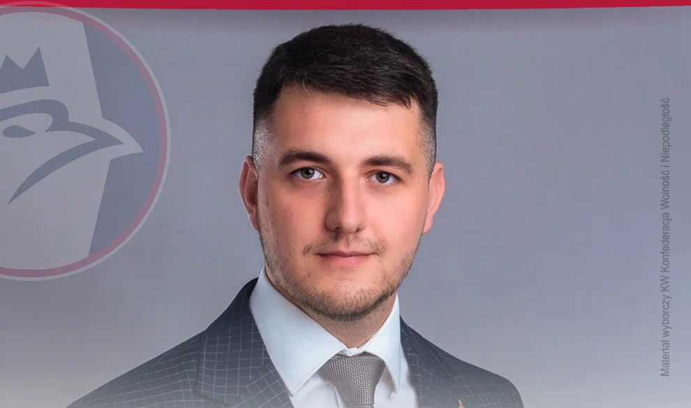 Radny Dawid Malcherek reprezentujący Konfederację powalczy o miejsce w sejmowej ławie