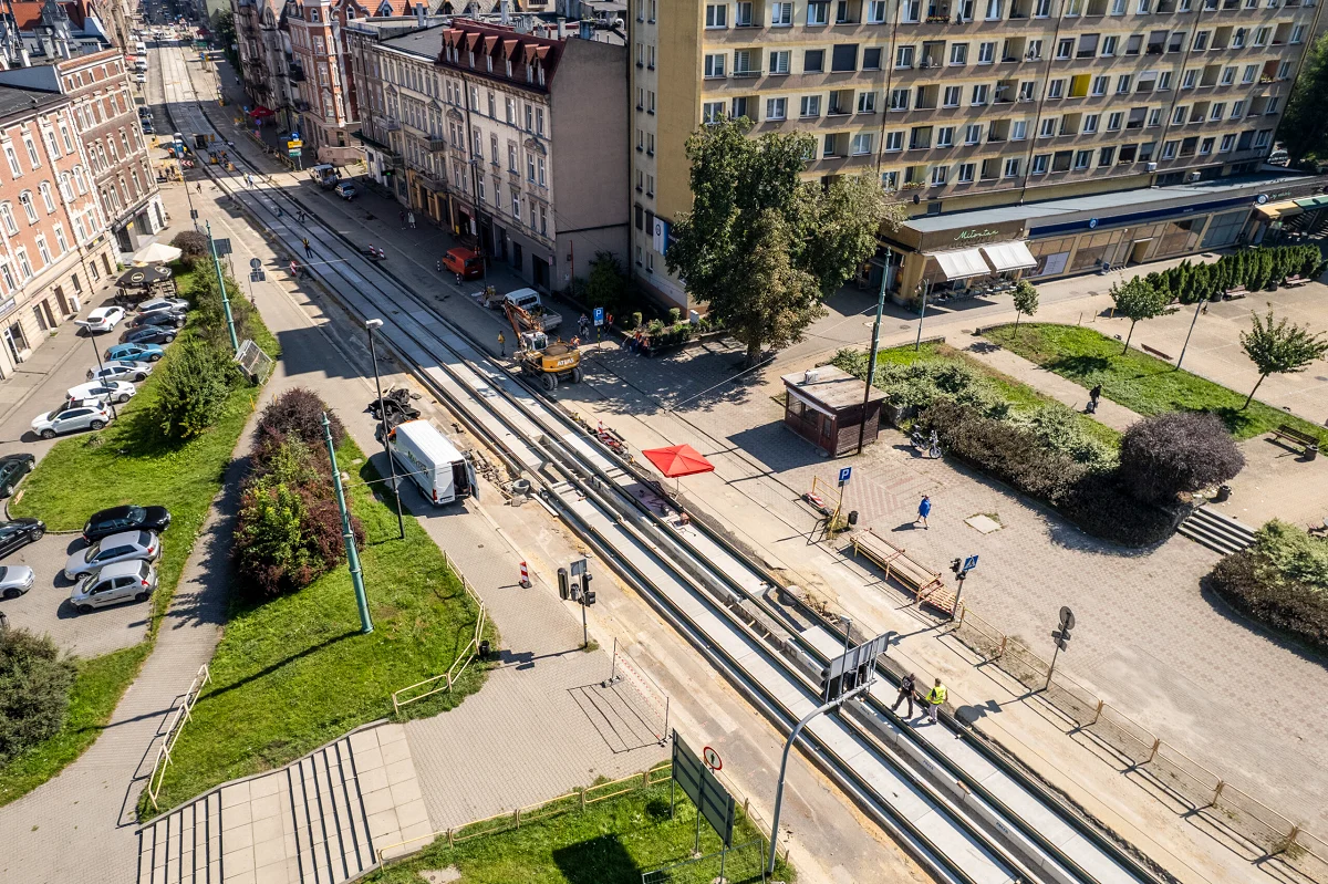 Najnowsze informacje z placu budowy! Remont torowiska w centrum miasta