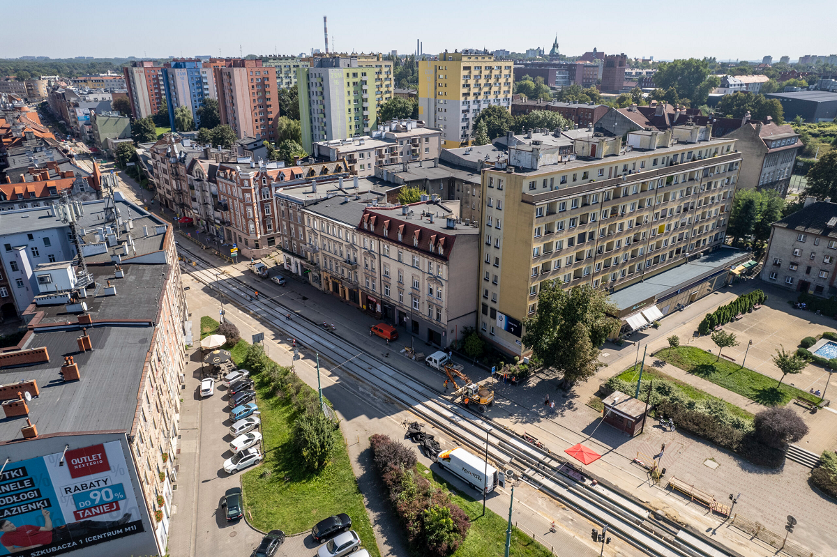 Najnowsze informacje z placu budowy! Remont torowiska w centrum miasta