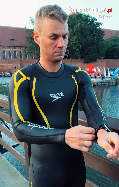 Policjant z Zabrza na Mistrzostwach Polski w Triatlonie