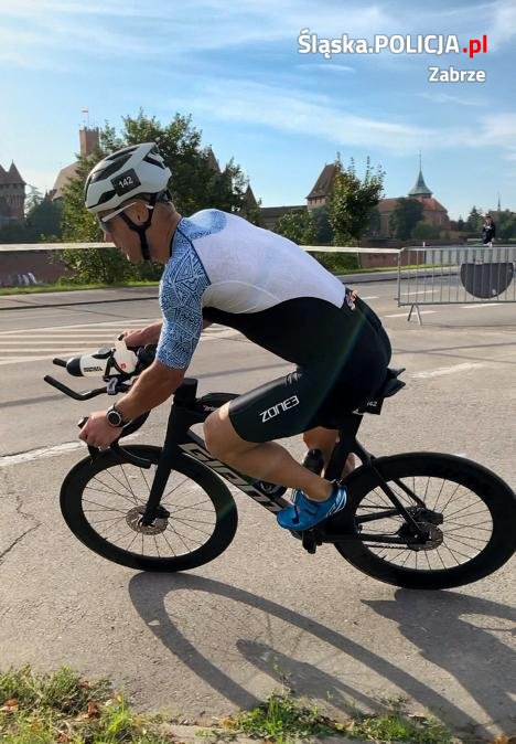 Policjant z Zabrza na Mistrzostwach Polski w Triatlonie