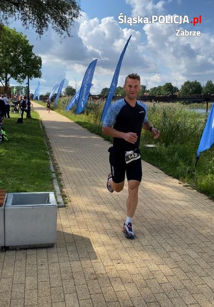 Policjant z Zabrza na Mistrzostwach Polski w Triatlonie