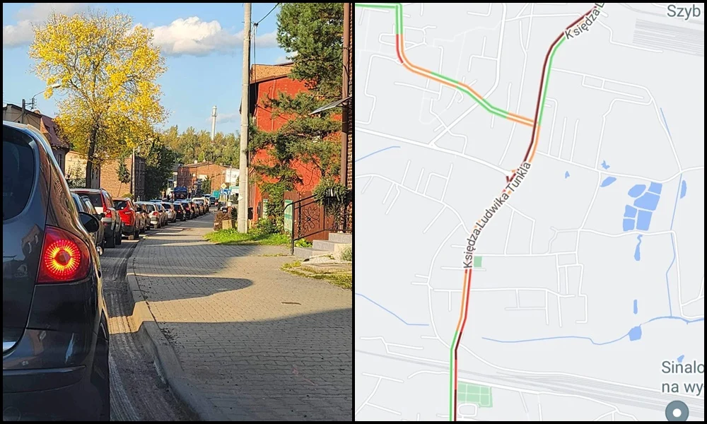 Ogromne utrudnienia w ruchu w Kochłowicach. Wszystko przez remont nawierzchni na ul Tunkla