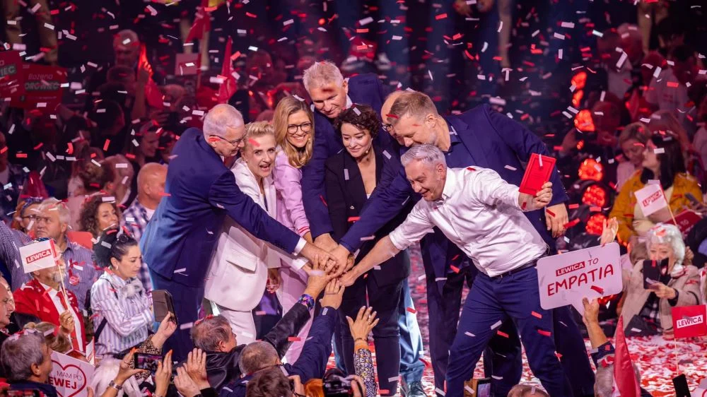 Wielka konwencja Lewicy w Będzinie. Przemawiał Aleksander Kwaśniewski