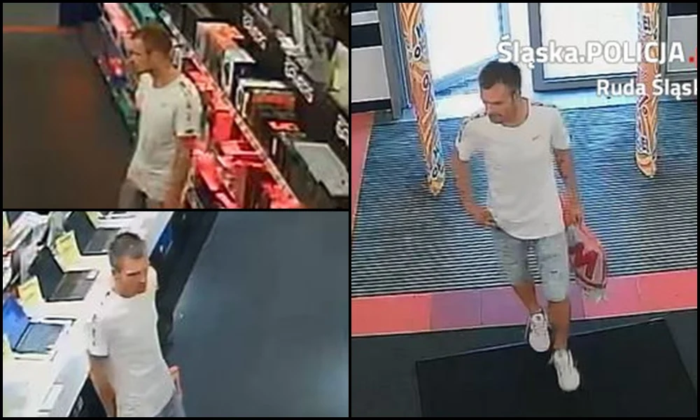 Policja poszukuje mężczyzny podejrzanego o kradzież artykułów elektronicznych