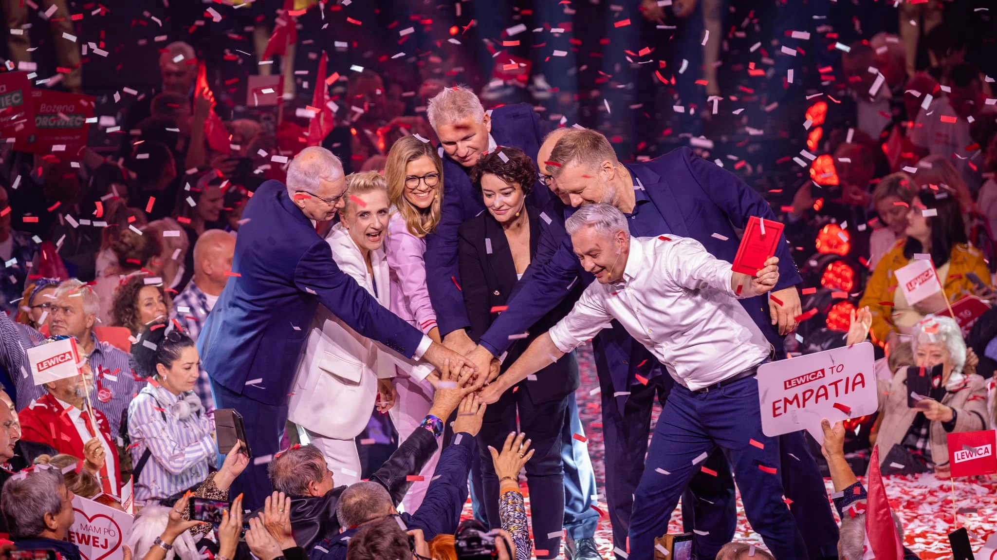 Wielka konwencja Lewicy w Będzinie. Przemawiał Aleksander Kwaśniewski