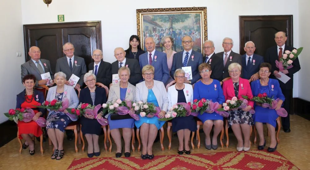 Małżonkowie z Piekar Śląskich świętowali Diamentowe i Złote Gody