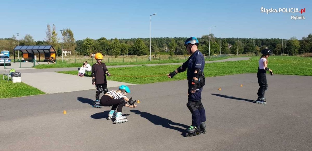 "Bezpieczny sk8park & pumptrack" z dzielnicowym w Rybniku