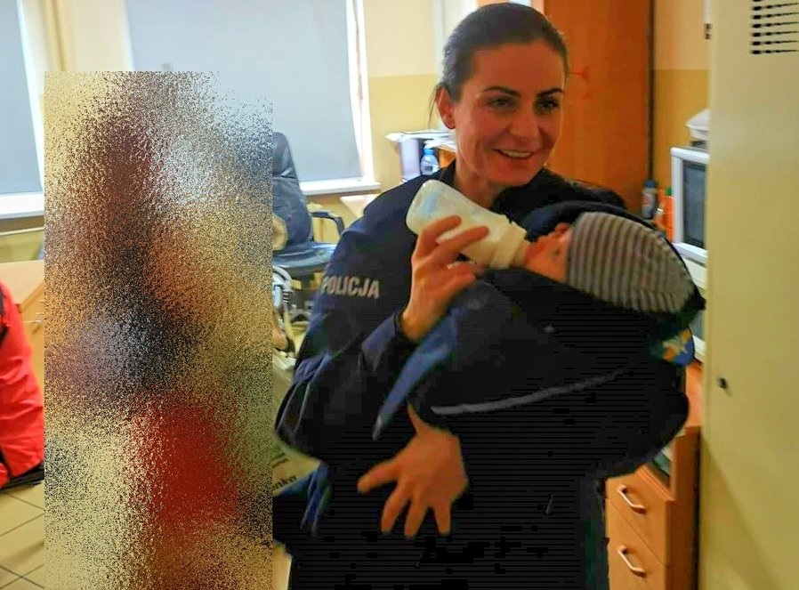 Gliwice: Policjantka ogrzała i nakarmiła noworodka