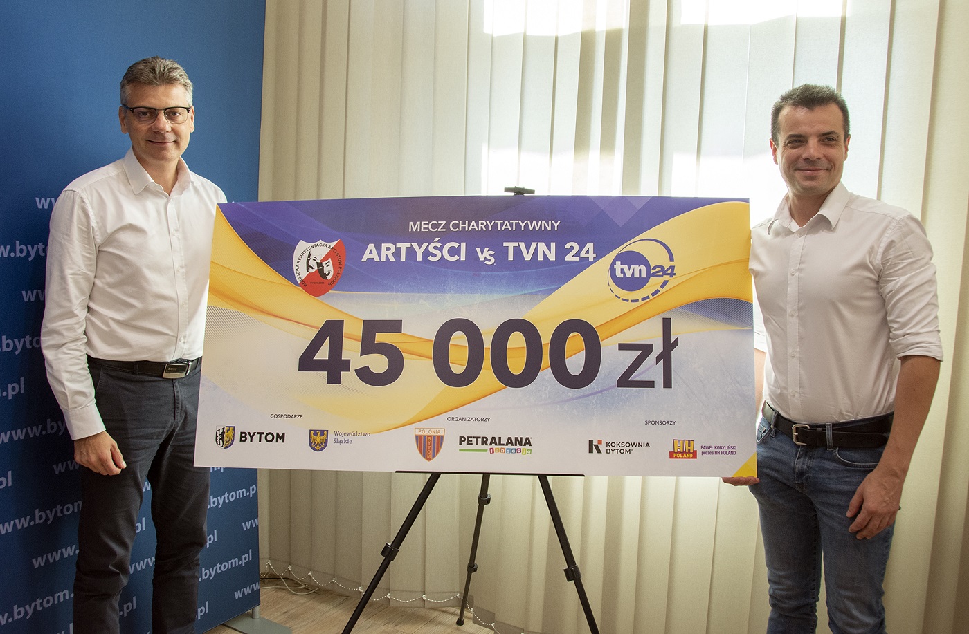 45 tys. zł dla Dominika - rekord zbiórki podczas meczu charytatywnego Artyści kontra TVN24