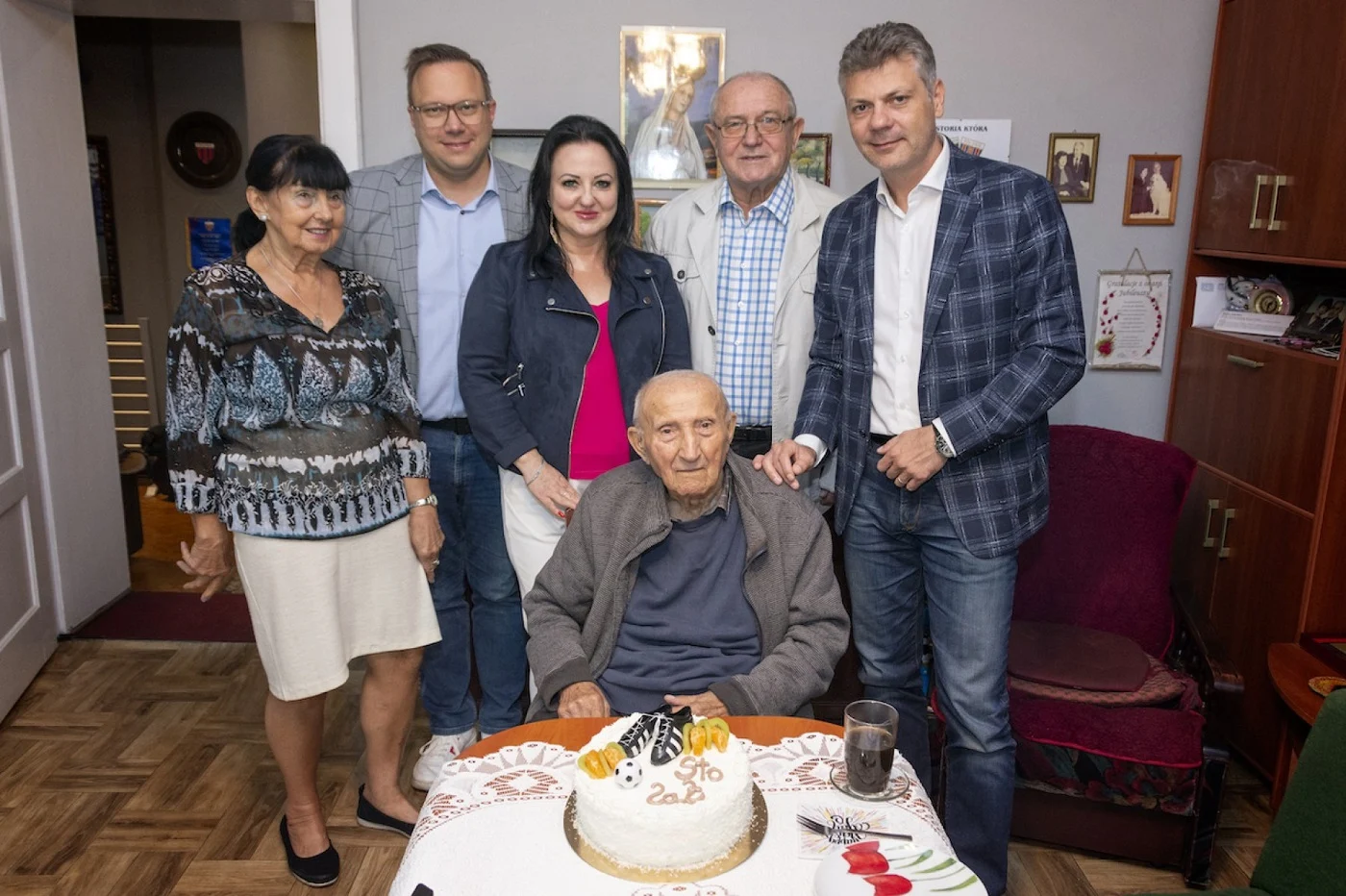 Prezydent z życzeniami u legendy Polonii Bytom