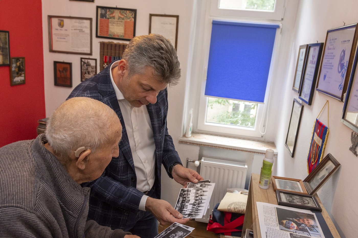 Prezydent z życzeniami u legendy Polonii Bytom