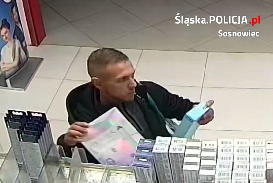 Kradzież perfum i szczoteczek w Sosnowcu. Widziałeś już tego mężczyznę?