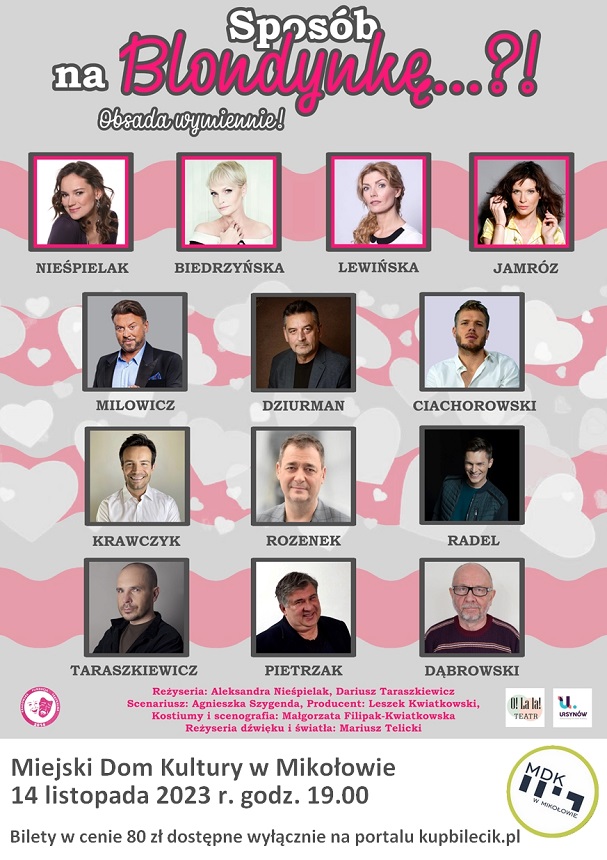 "Sposób na blondynkę" - spektakl komediowy w MDK