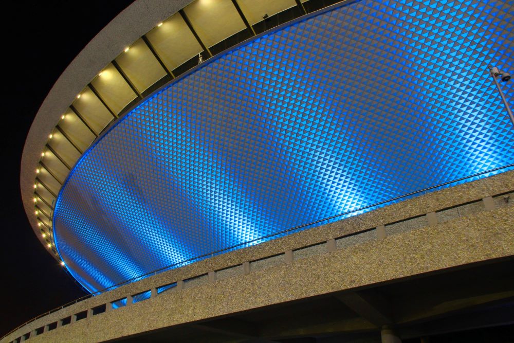 Katowice solidarne z Izraelem. "Spodek" zaświecił się na niebiesko