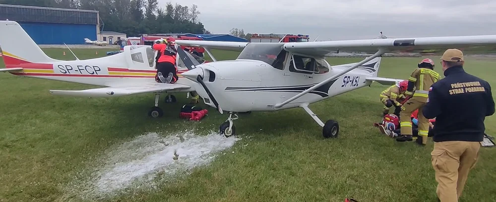 "Lotnisko 23"- wspólne ćwiczenia katowickich służb