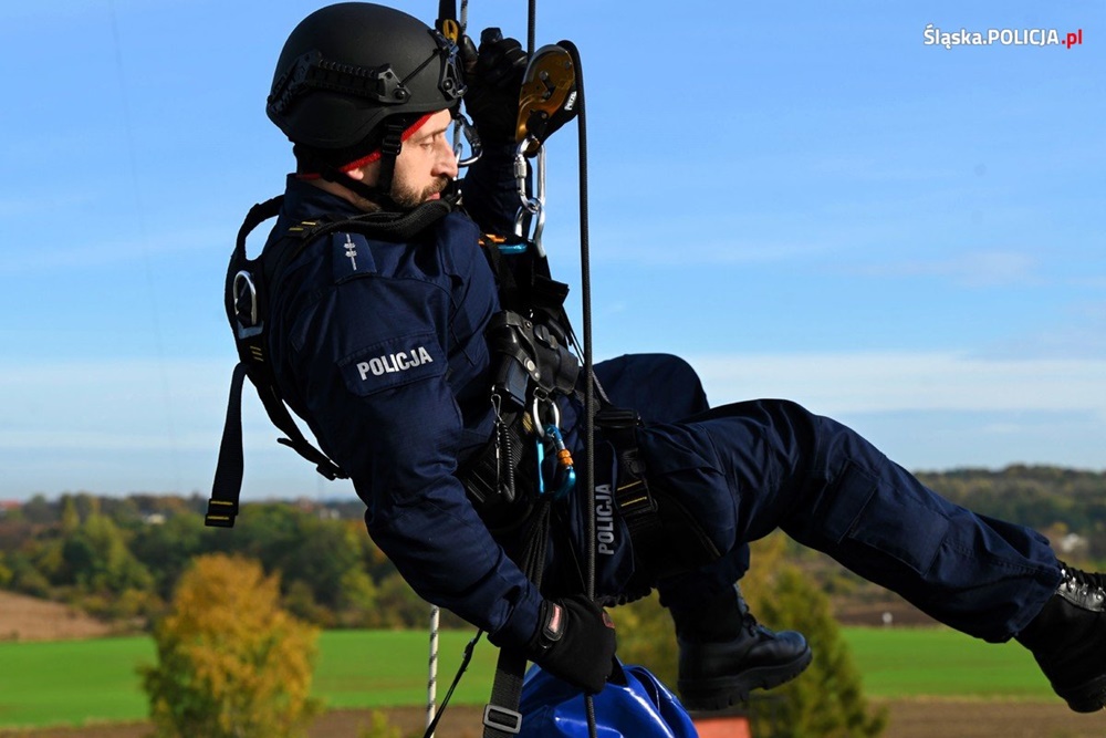 Śląscy policjanci ćwiczyli w Zabytkowej Kopalni Srebra w Tarnowskich Górach