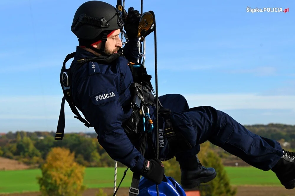 Śląscy policjanci ćwiczyli w Zabytkowej Kopalni Srebra w Tarnowskich Górach