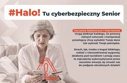 #Halo! Tu bezpieczny Senior! Kampania edukacyjna skierowana do seniorów