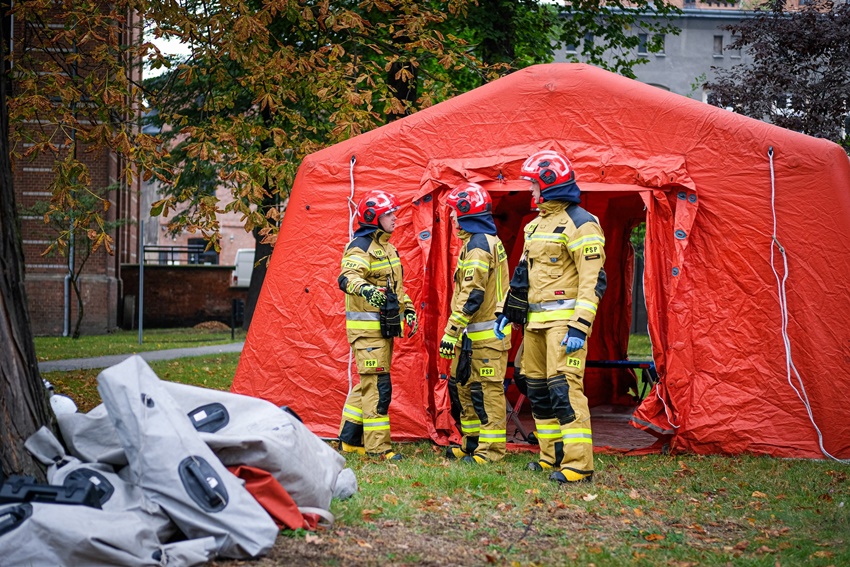 Uwaga, to tylko ćwiczenia! Próba ewakuacyjna w chorzowskim szpitalu