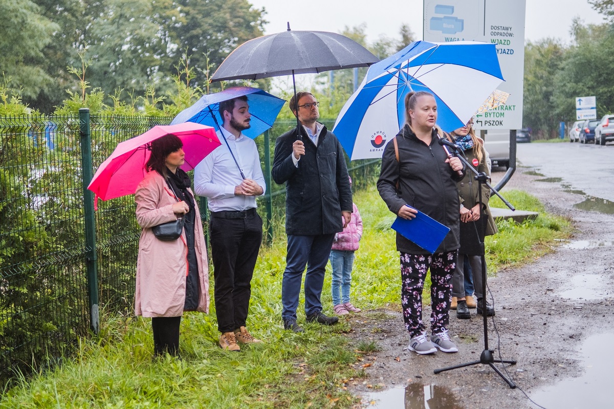 Problem odoru w Zabrzu. Konferencja prasowa Nowej Lewicy i stowarzyszenia Lepsze Zabrze