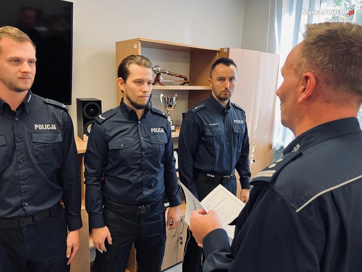 Policjanci z Rudy Śląskiej mianowani na wyższe stopnie służbowe