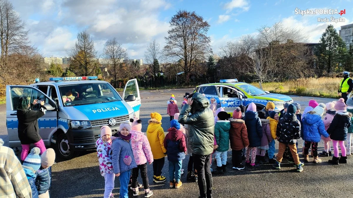 Profilaktyk i Sierżant Ruda odwiedzili rudzkich przedszkolaków