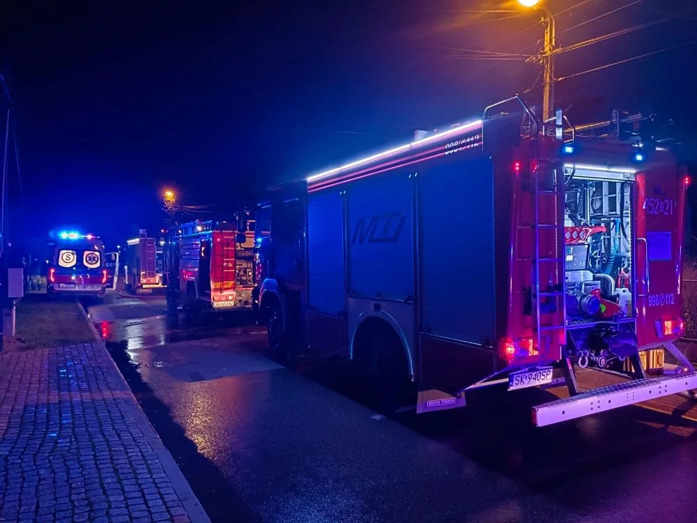 Pożar domu w Gliwicach. Jedna osoba poniosła śmierć