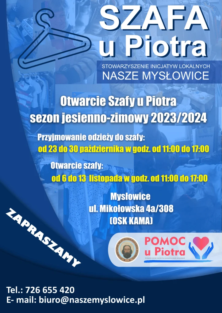 Otwarcie "Szafy u Piotra" z odzieżą jesienno-zimową w Mysłowicach