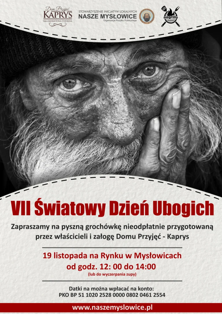 Przed nami VII Światowy Dzień Ubogich. Gorąca miska zupy w Mysłowicach