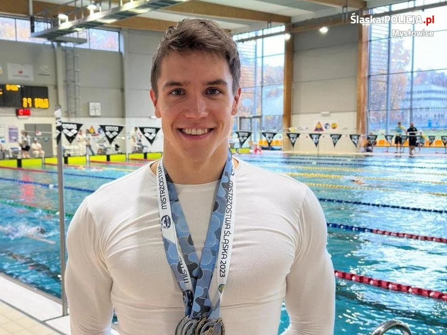 Mysłowicki policjant z kolejnymi medalami w pływaniu!