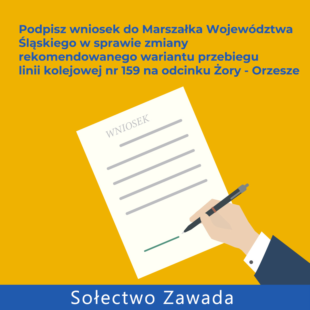 Mieszkańcy Orzesza mają szansę wpłynąć na projekt linii kolejowej 159 - apel Sołtysa Zawad