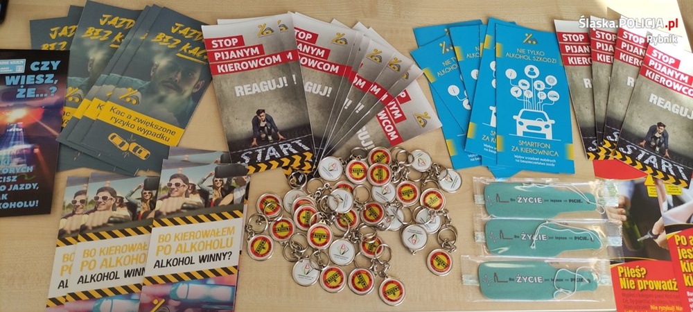 "Bezpieczna podróż = trzeźwe życie". Działania profilaktyczne w Rybniku
