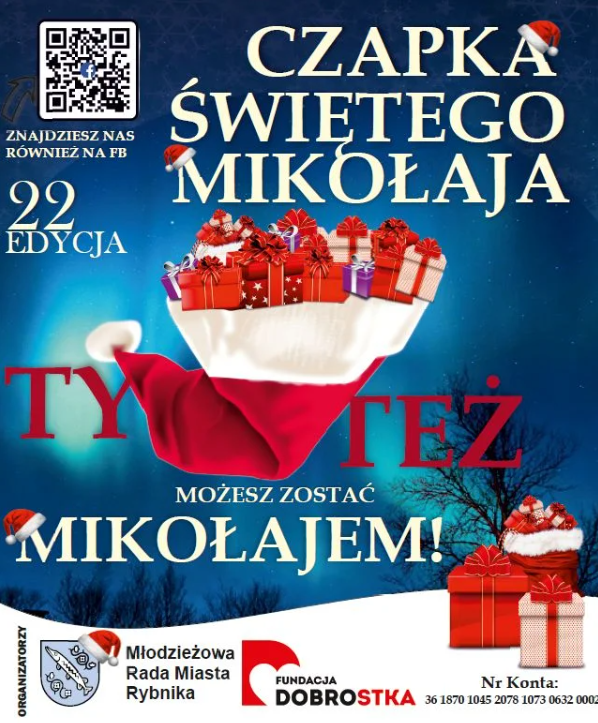 Akcja charytatywna "Czapka św. Mikołaja" w Rybniku po raz 22!