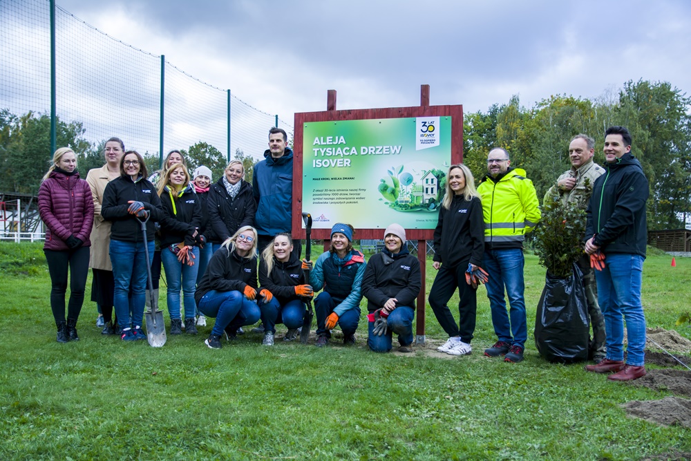 Aleja 1000 Drzew w Gliwicach w ramach akcji "Małe kroki, wielka zmiana"