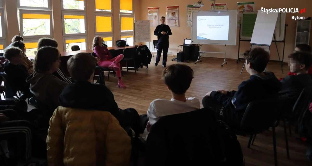 Akcja profilaktyczna "Nie dla uzależnień" w Bytomiu