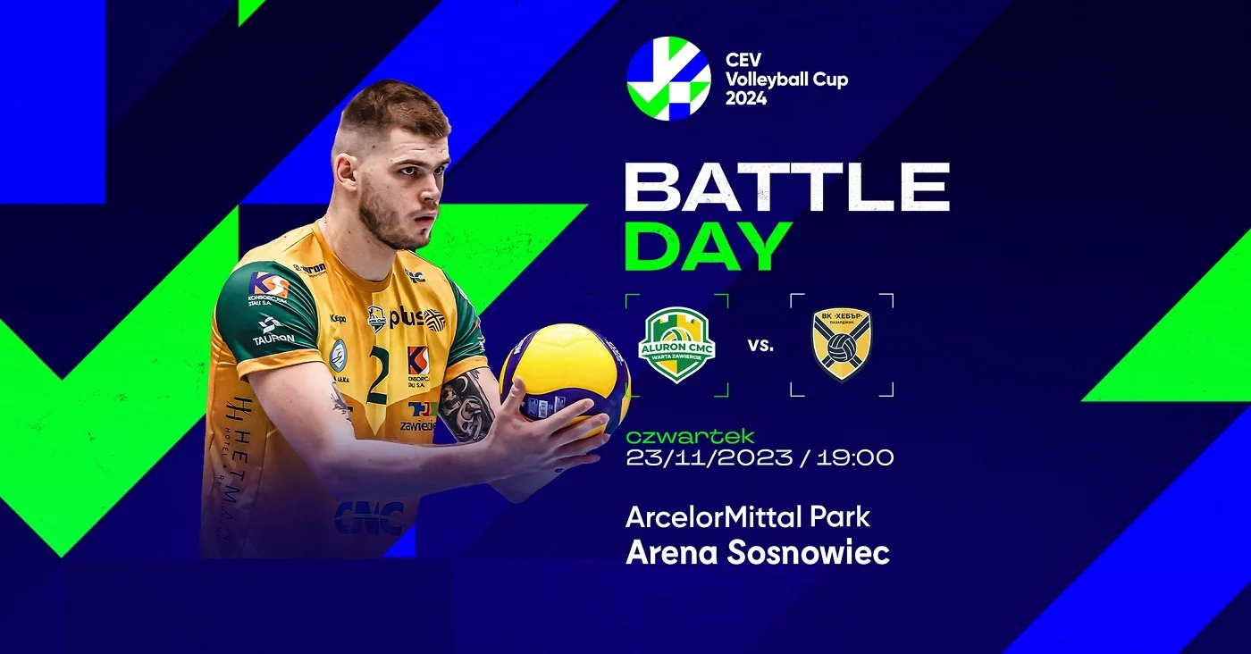 Aluron CMC Warta Zawiercie kontra Hebar Pazardżik: Puchar CEV 1/16 finału w Sosnowcu!