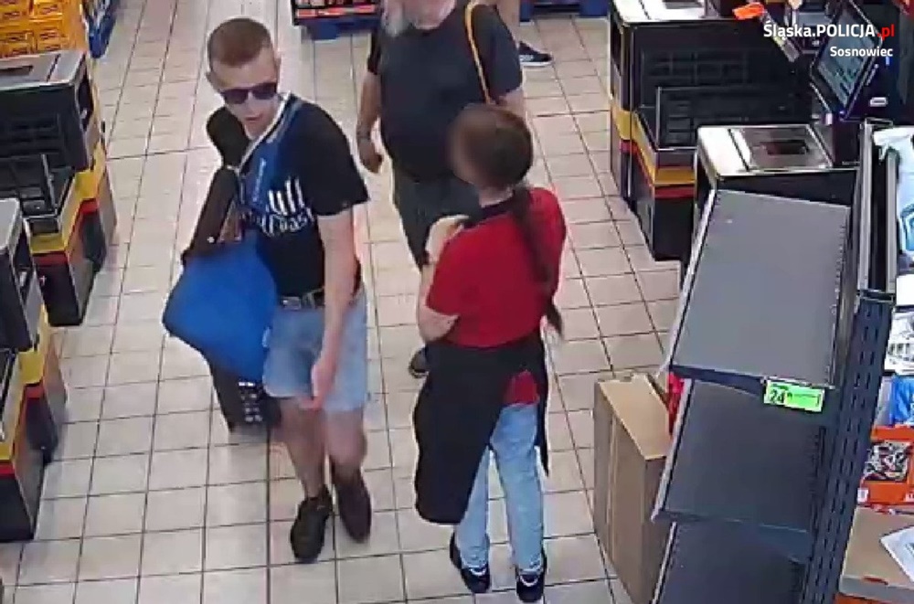 Kradzież alkoholu w Sosnowcu. Poznajesz tego mężczyznę?