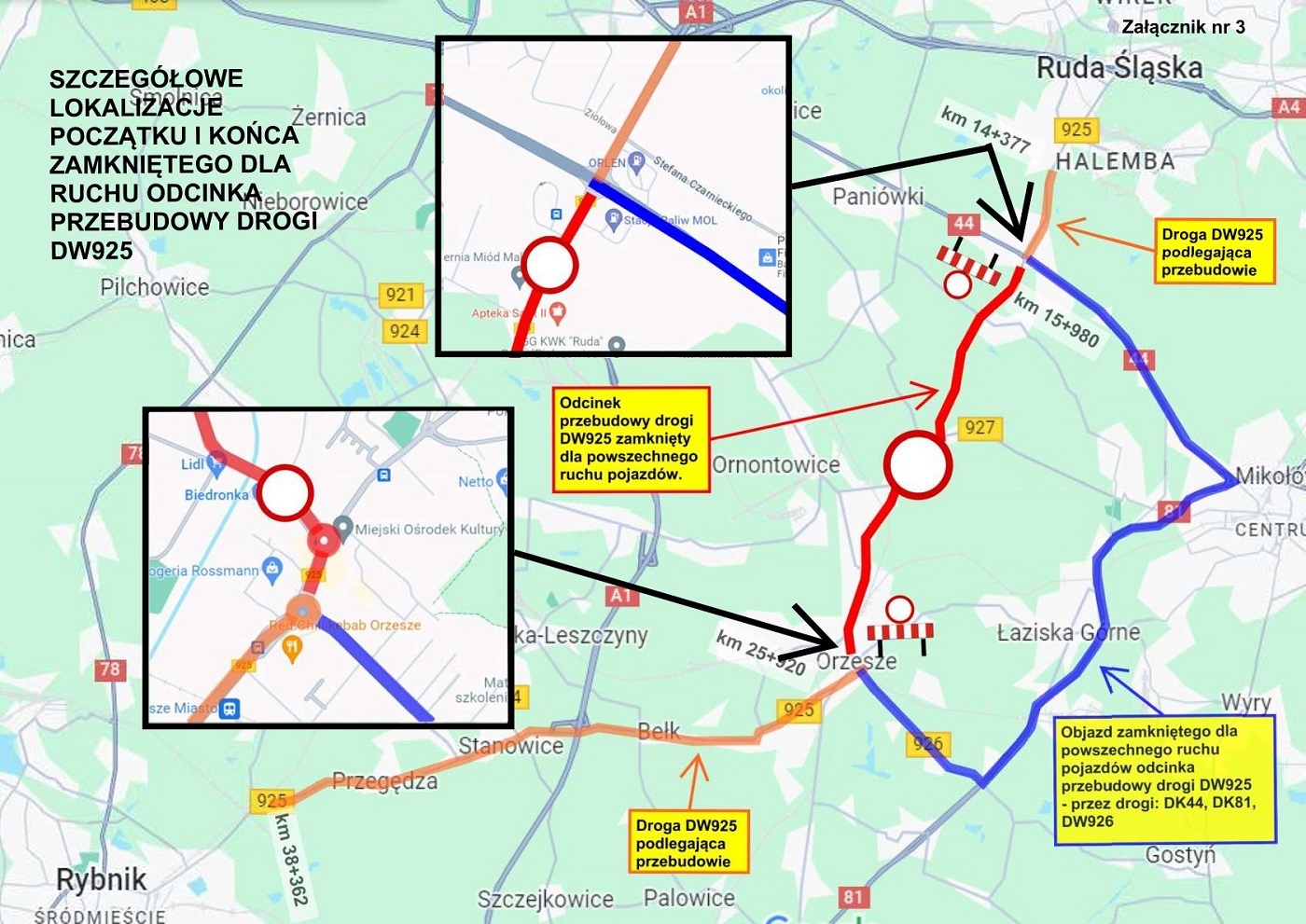 Rusza przebudowa Drogi Wojewódzkiej nr 925 od Rudy Śląskiej do Rybnika!