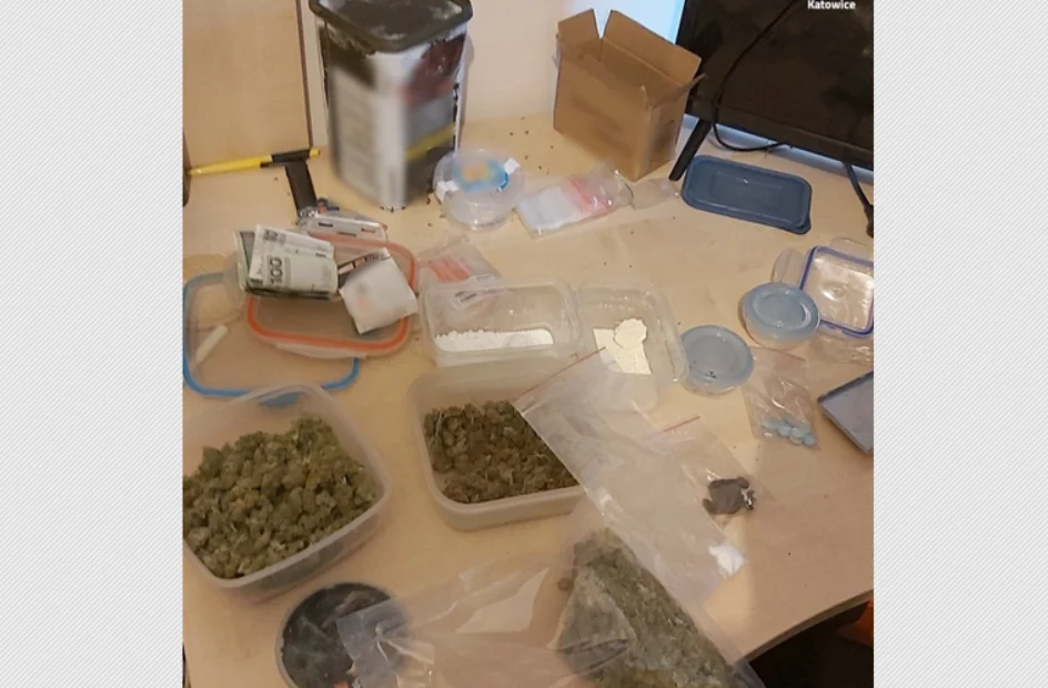 30-latek z Katowic został zatrzymany ze sporą ilością narkotyków!