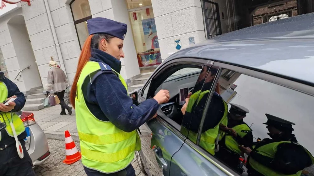 Działania katowickich policjantów w strefie "Tempo 30"