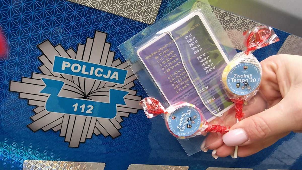 Działania katowickich policjantów w strefie "Tempo 30"