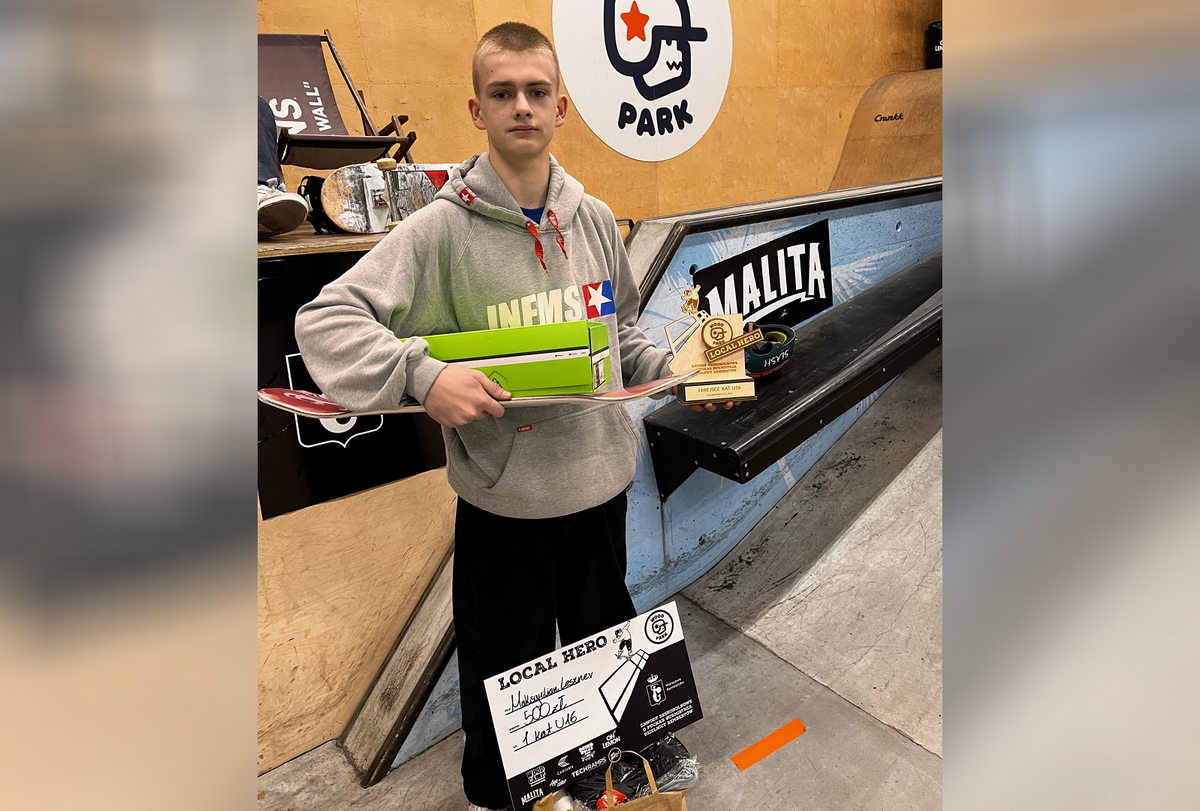 Maksymilian Leszner z Żor zwyciężył w zawodach Let’s Skate LOCAL HERO w Warszawie!