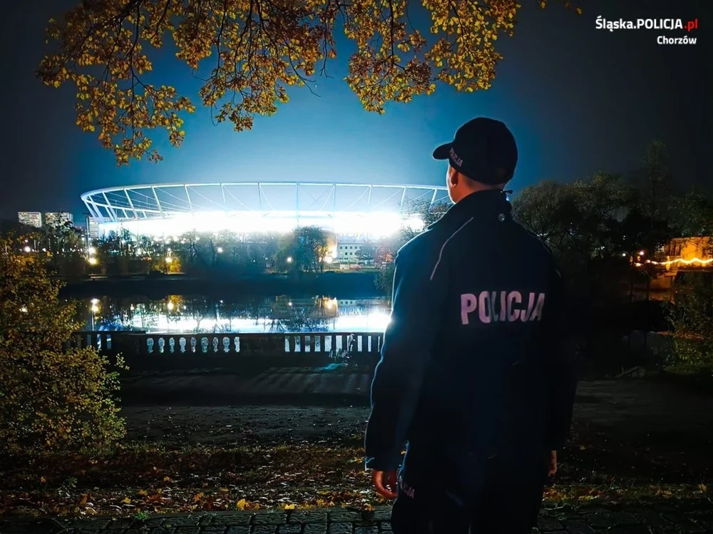 Chorzowscy policjanci zabezpieczali kolejny mecz Ruchu Chorzów