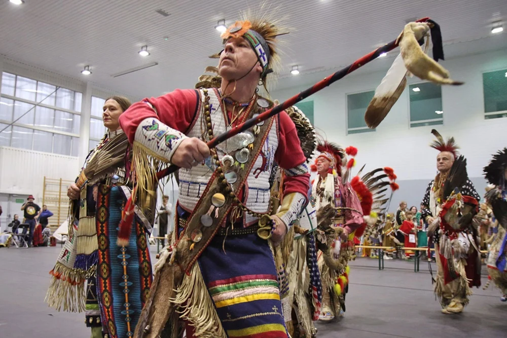 Indiańskie Pow wow w Chorzowie. Zabawa w ceremonialnych strojach odbyła się w "Hajdukach"
