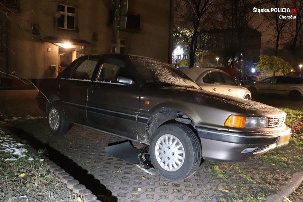 Złodziej katalizatorów w rękach chorzowskich mundurowych. Grozi mu 5 lat więzienia!