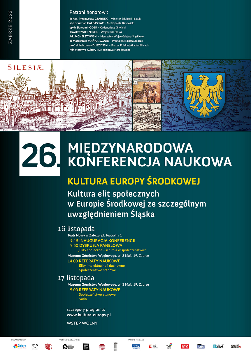 XXVI Międzynarodowa Konferencja Naukowa z cyklu "Kultura Europy Środkowej"